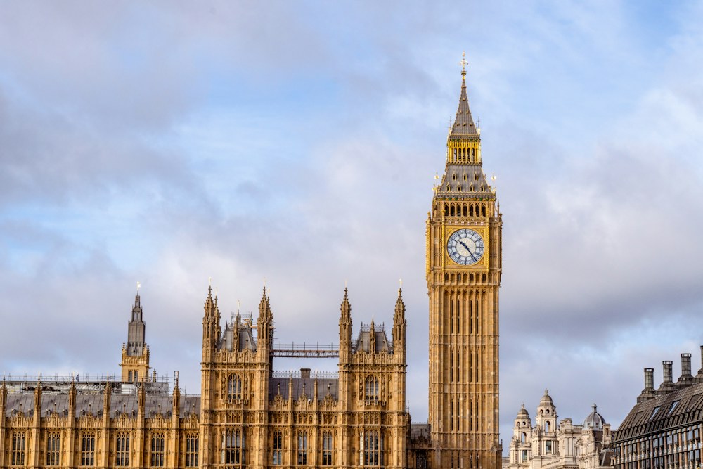 Elizabeth Tower and the Houses of Parliament in London